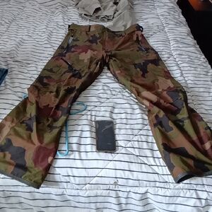 Volcom Men's Camo Cargo Pants in Green/Brown/Black